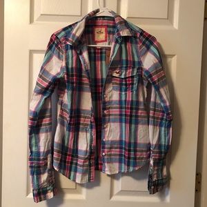 Plaid Hollister Button Up